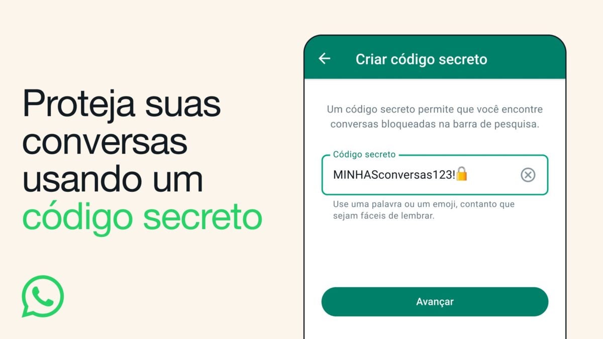 Não deixe ninguém ler suas conversas do WhatsApp com essa nova função incrível
