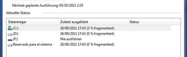 Windows 7: Automatische Defragmentierung deaktivieren