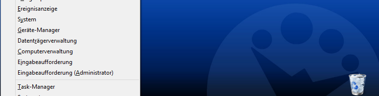 Windows 8: Das versteckte Schnellstart-Menü einfach anpassen