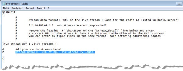 Euro Truck Simulator 2: Radiosender bearbeiten