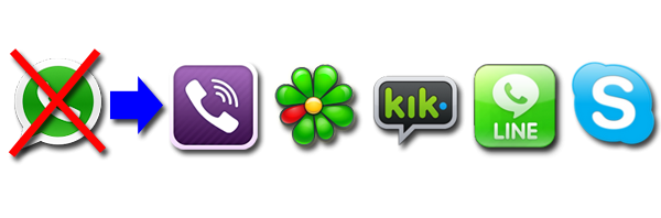 Fünf WhatsApp-Alternativen: Das können Viber, LINE, Kik und Co.