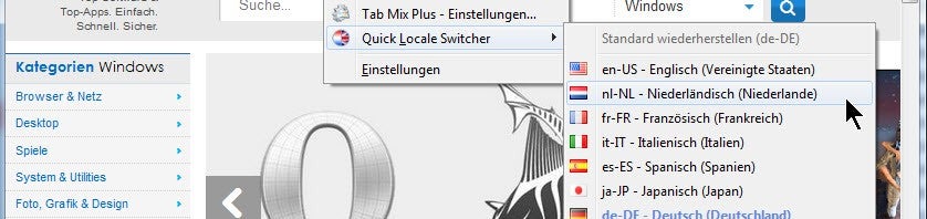 Mozilla Firefox Multi-Language: Die Sprache ohne Neuinstallation wechseln