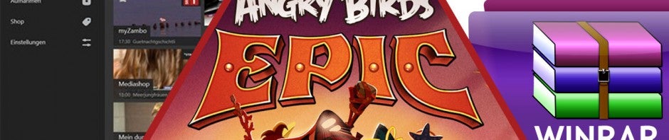 Angry Birds Epic startet heute, WinRAR 5.10, Zattoo Live TV für Windows Phone verfügbar