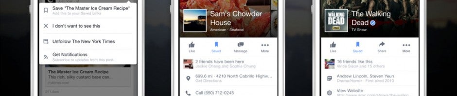 Facebook: Neue Speichern-Funktion erlaubt das Setzen von Lesezeichen zum späteren Betrachten von Beiträgen