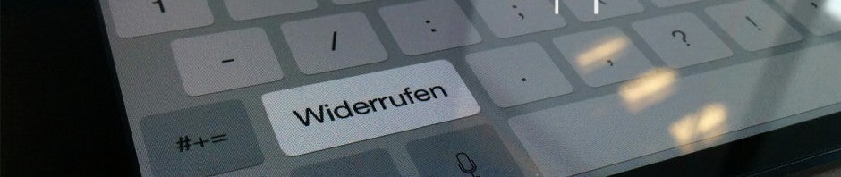 Widerrufen und wiederholen in iOS 8: Texteingabe rückgänging machen