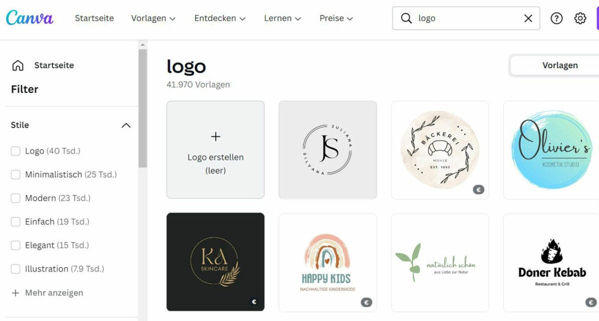 In wenigen Minuten ein professionelles Logo mit Canva erstellen
