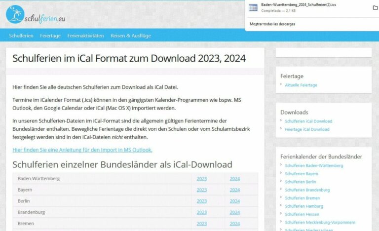 Schulferien in Google Kalender importieren - Softonic