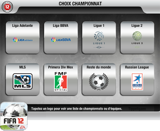 FIFA 12 - Les choix des équipes