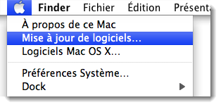 Mise à jour Apple