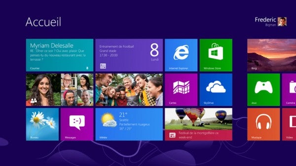 bureau windows 8