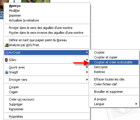 Cryptage - exe create