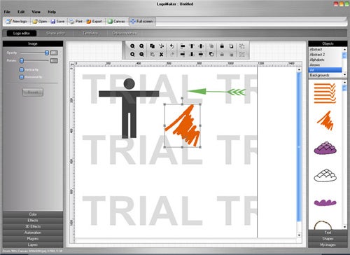 L'interface de LogoMaker: claire mais peut mieux faire