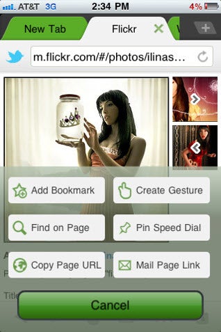 Dolphin Browser sur iPhone