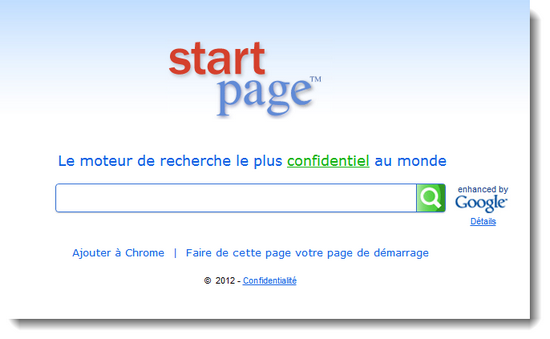 Homepage StartPage
