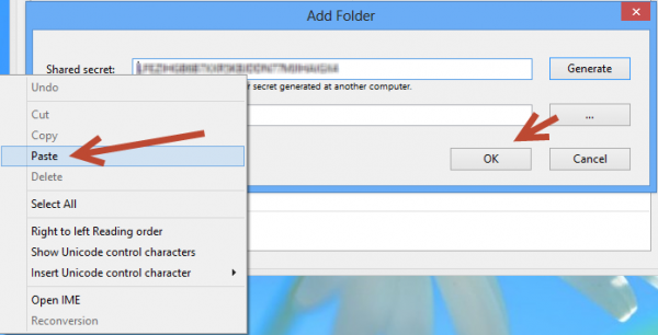 Synchronisation des dossiers BitTorrent Sync