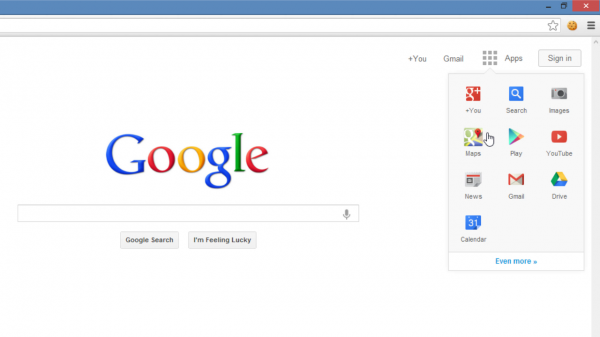Nouvelle interface Google