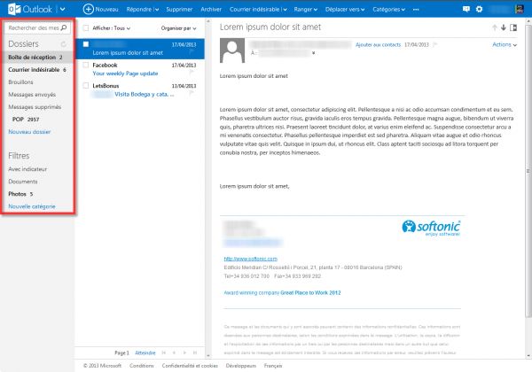 outlook inbox guide tutoriel
