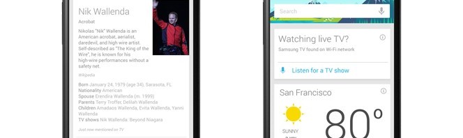 Une mise à jour de Google Now propose de la TV en live et de la musique en streaming