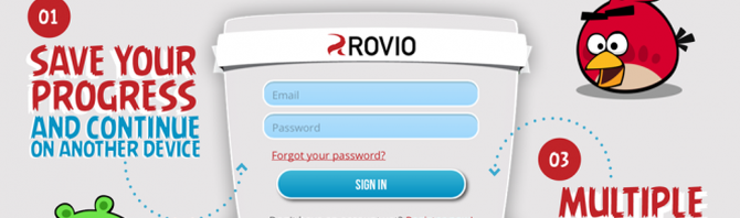 Rovio lance ses comptes en ligne pour sauvegarder vos parties d’Angry Birds et The Croods