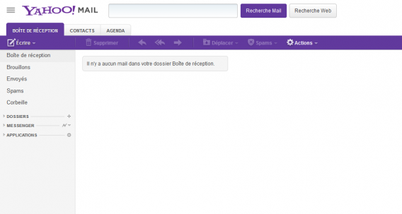 yahoo mail interface