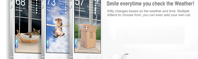 Weather Kitty: quand les chatons présentent la météo sur iPhone