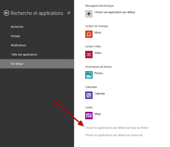 Menu Windows 8.1