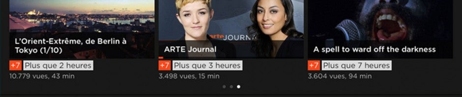 Arte application pour tablette Android, iPad, et Windows Phone