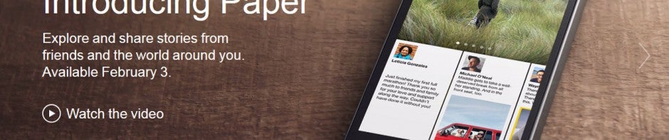 Facebook dévoile Paper, son appli iPhone à la sauce Flipboard