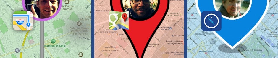 Google Maps meilleur qu’Apple Plans et Nokia HERE? Nous les testons à Barcelone!