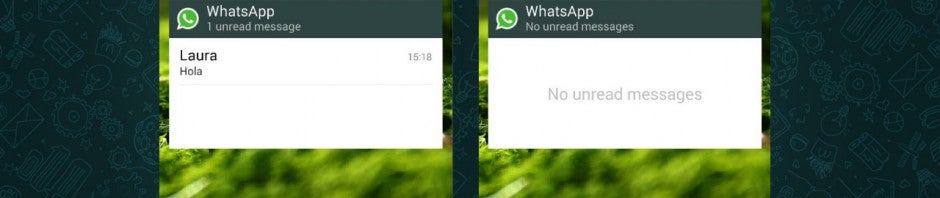 WhatsApp pour Android: notifications sur la home et paiement pour un ami au menu