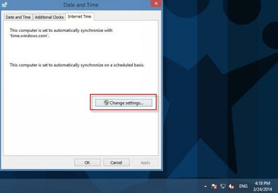 Temps Internet Windows