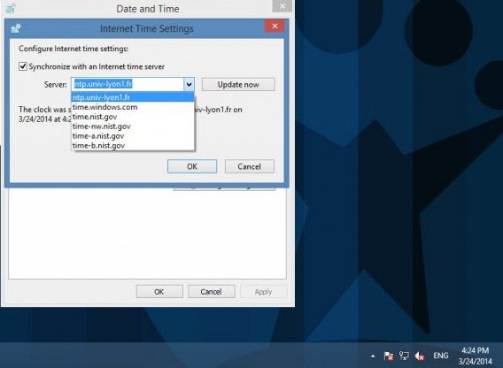 Se connecter à un autre serveur de temps