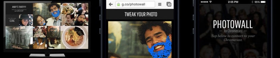 Chromecast: Google lance Photowall, une appli pour transformer votre TV en mur de photos