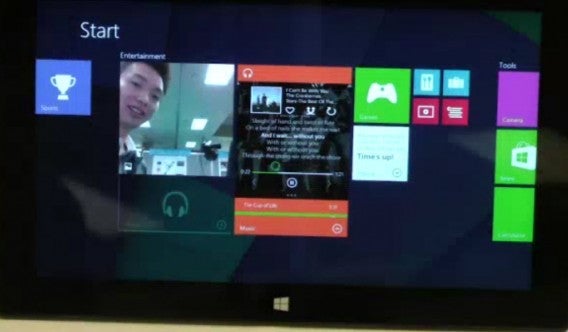 Microsoft expérimente les tuiles interactives 