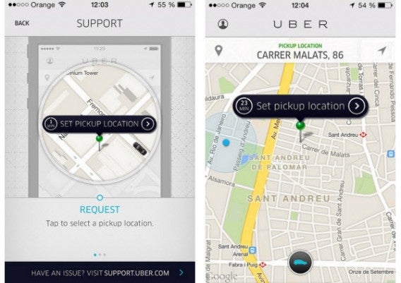 Uber appeler un taxi