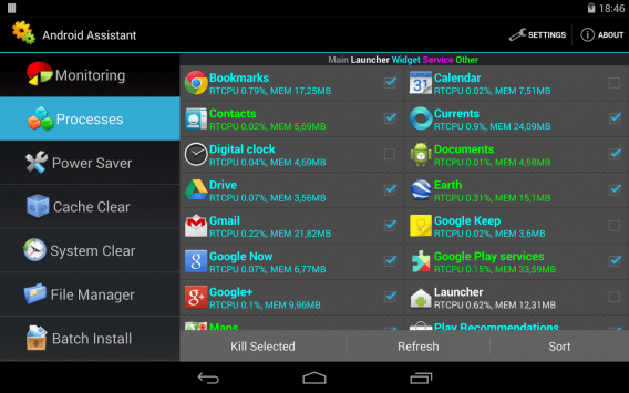 Android Assistant: videz le cache