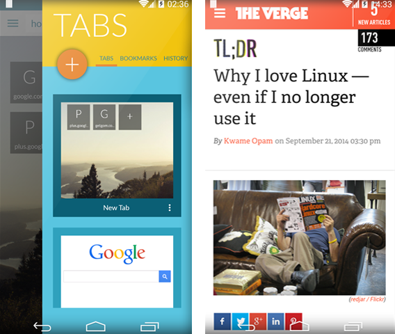 Javelin Chrome Android