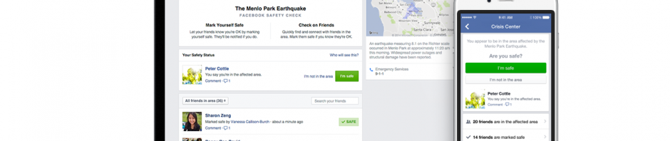 Facebook lance Safety Check, son système de sécurité en cas de catastrophes