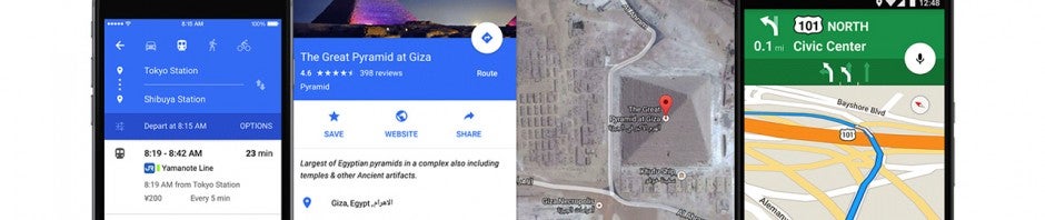 Google Maps revoit son interface sur Android et iPhone