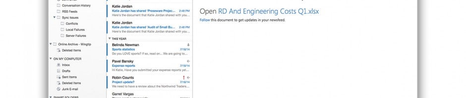 Outlook pour Mac déjà disponible au téléchargement
