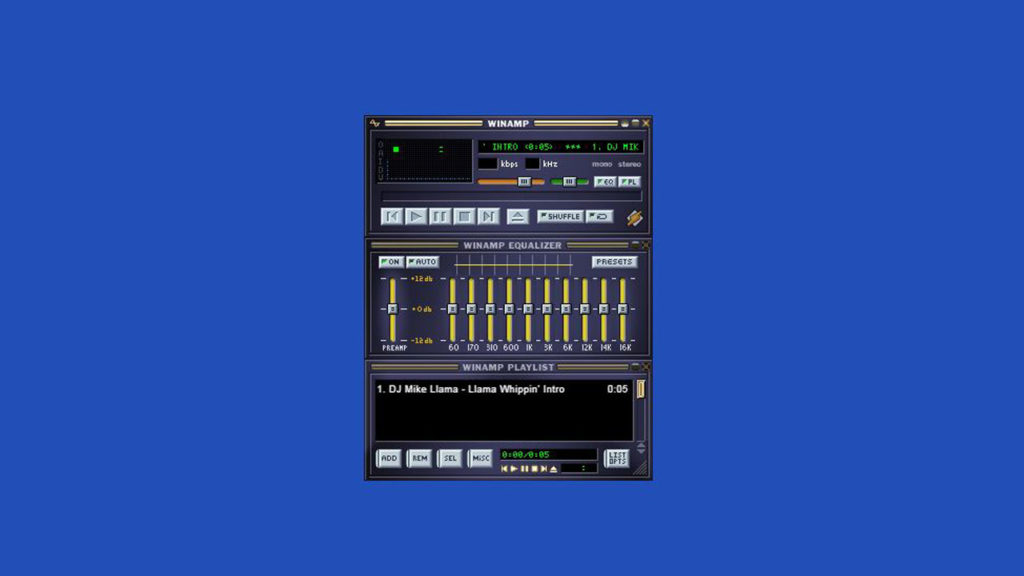 Winamp revient sous la forme de lecteur web