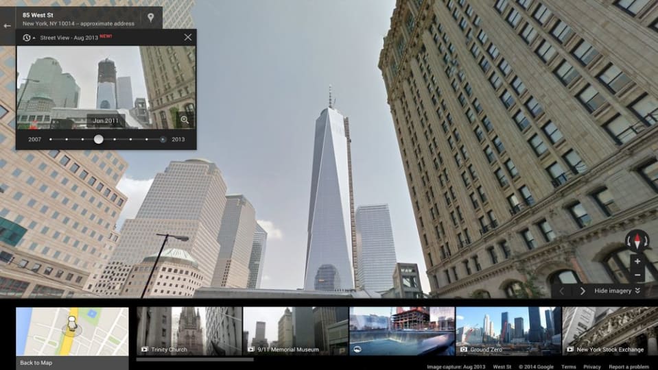 Imágenes históricas en tu móvil con Streetview de Google Maps