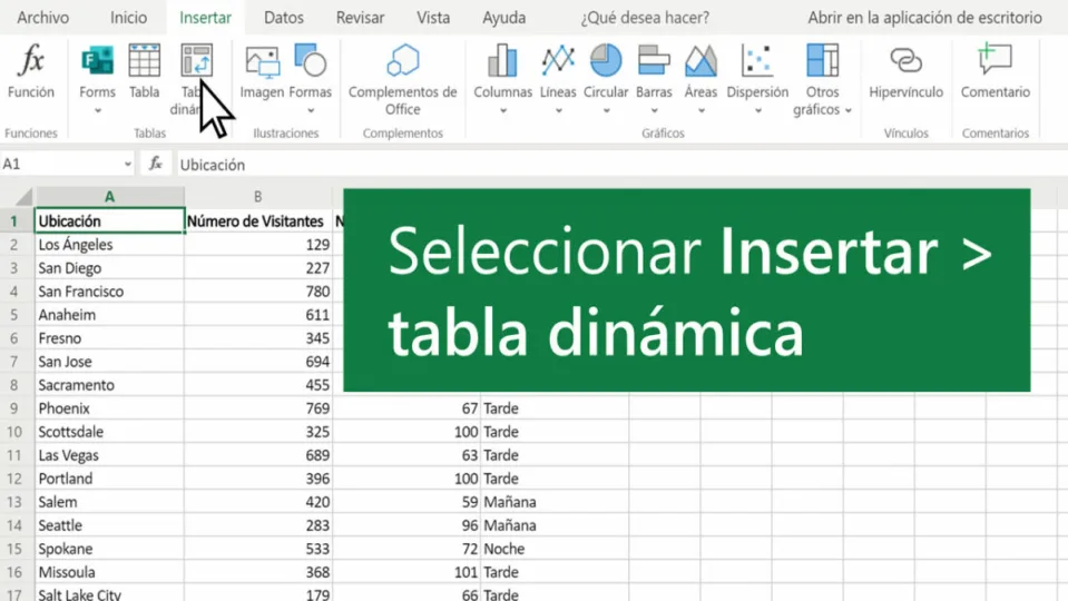 Cómo crear una tabla dinámica en Excel