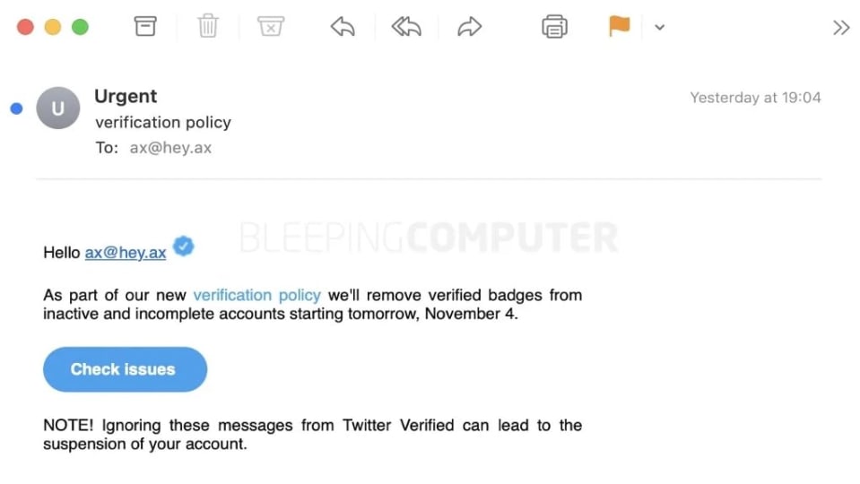 Preocupación por la inseguridad de las cuentas verificadas en Twitter