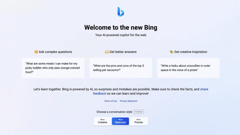 Microsoft pone fin a la locura del chatbot de Bing: descubre los tres nuevos modos para conversar con la IA