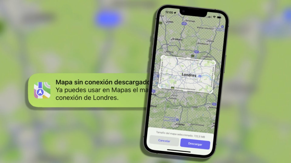 Cómo descargar mapas para usarlos sin conexión en iOS 17