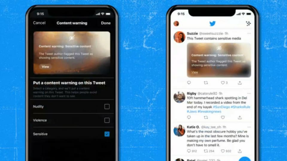 Twitter permits Tweet warnings for sensitive content