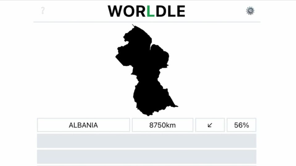Wordle has a new geography version called Worldle