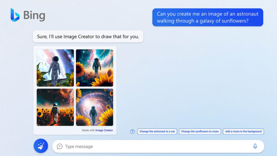 Bing’s chatbot gets a boost with DALL-E-based image generator integration