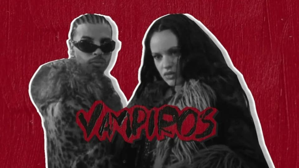 Behind the scenes of Vampiros: Rosalía and Rauw Alejandro’s stunning Barcelona music video